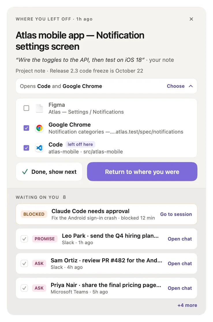 Smart Return with Choose unfolded and Figma unticked